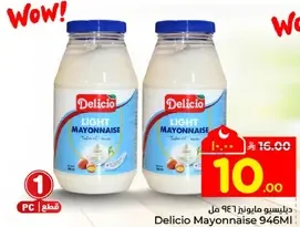 Delicio Light Mayonnaise 946ml