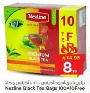 Nezline Black Tea Bags 100+10 Free
