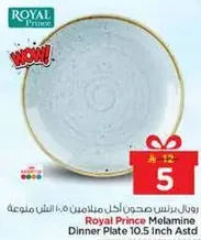 رويال برنس صحون اكل ملونين 10.5 انش متنوعه