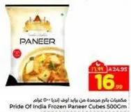 Pride Of India Frozen Paneer Cubes 500g