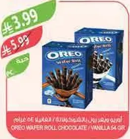 اوريو ويفر رول بالشوكولاته/الفانيليا 54 غرام