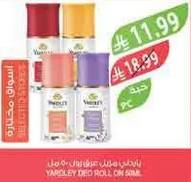 ياردلي رول اون مزيل العرق 50 مل.