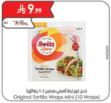 Original Tortilla Wraps Mini (10 Wraps)