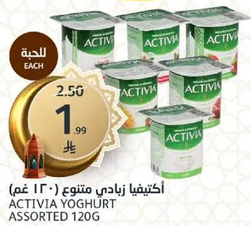 Activia Yogurt Assorted 120g
