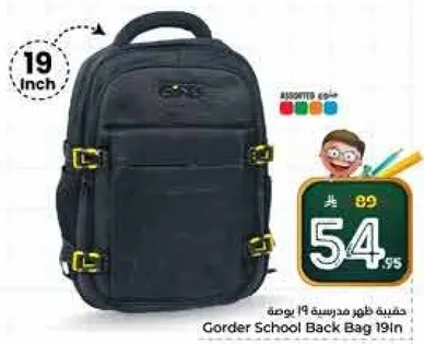 حقيبه ظهر مدرسيه 19 بوصه