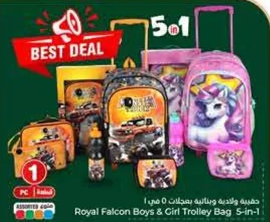 Royal Falcon Boys & Girl Trolley Bag 5-in-1