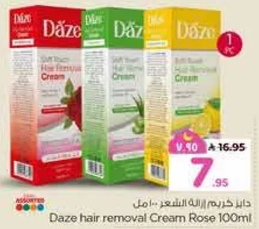 Daze hair removal Cream Rose 100ml