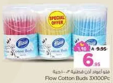 Flow Cotton Buds 3X100Pc
