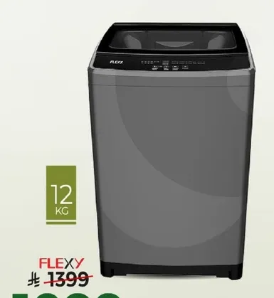 Flexy washing machine with a capacity of 12 kg.