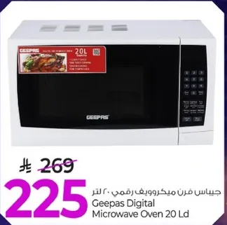Geepas Digital Microwave Oven 20 Ld