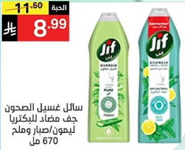 Jif Dishwashing Liquid, antibacterial, 750 ml.