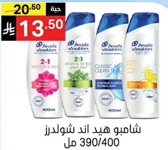 Head & Shoulders 2-in-1 shampoo and conditioner for normal hair.
