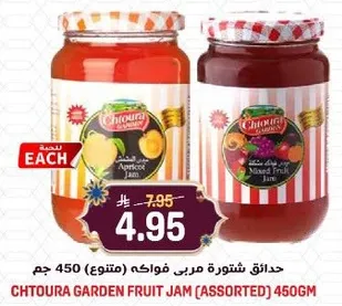 حدايق شتوره مربي فواكه (متنوع) 450 جرام