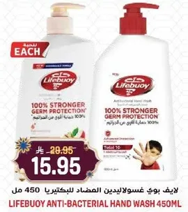 Lifebuoy Anti-Bacterial Hand Wash 450ml