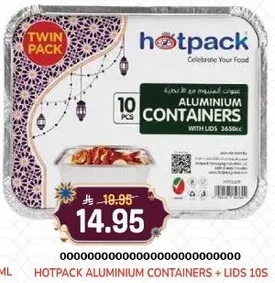 حاويات الالمنيوم من هوتباك مع الاغطيه 10 قطع.