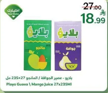 Playo Guava / Mango Juice 27x235ml