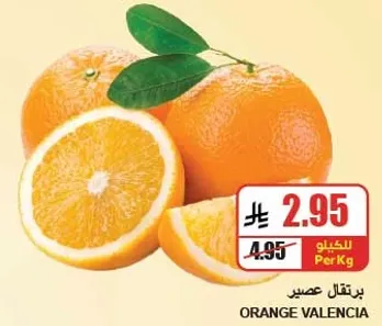 Valencia oranges, perfect for juicing.