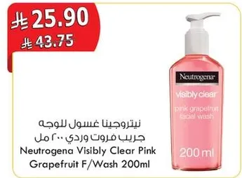 Neutrogena Visibly Clear Pink Grapefruit Facial Wash 200 ml