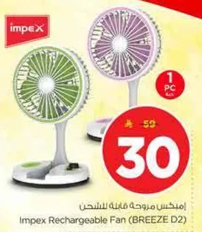 Impex Rechargeable Fan (BREEZE D2)
