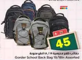 حقيبه ظهر مدرسيه 19/18 ان متنوعه