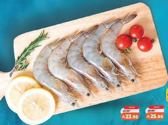 جمبري طازج مع طماطم وليمون.