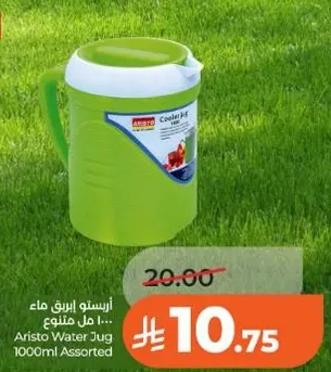 اريستو ابريق ماء سعه 1000 مل متنوع