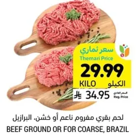 لحم بقري مفروم ناعم او خشن، البرازيل