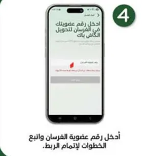 ادخل رقم عضويتك في الفرسان لتكمل الخطوات.