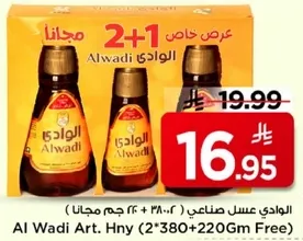 الوادي عسل صناعي (2*380+220 جرام مجانا)