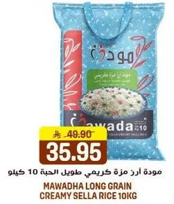 موده ارز مزه كريمي طويل الحبه 10 كيلو