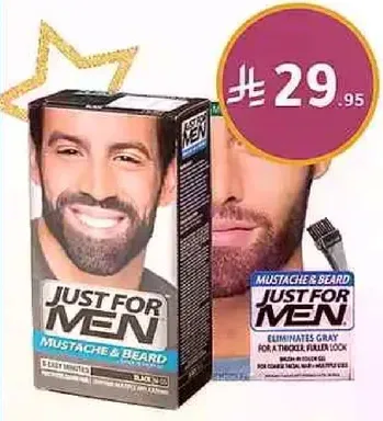 Just For Men Mustache & Beard eliminates gray for a thicker, fuller look.
