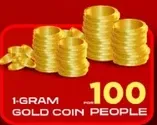 عمله ذهبيه بوزن 1 جرام للناس.