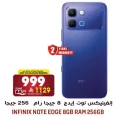 انفينيكس نوت ايدج 8 جيجا رام 256 جيجا