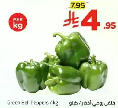 فلفل رومي اخضر / كيلو