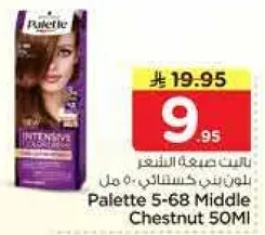 باليت صبغه الشعر النصفيه 50 مل