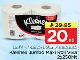 كلينكس رول مابل جاميو 2x250 متر