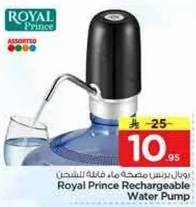 مضخه ماء قابله للشحن من رويال برينس