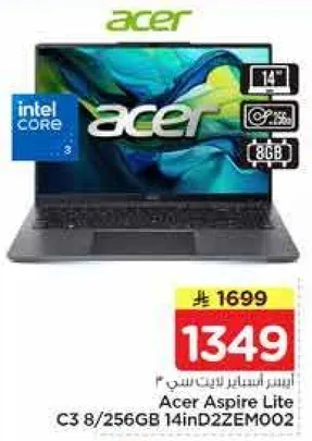 ايسر اسباير لايت C3 8/256GB 14inD2ZEM002