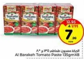 معجون الطماطم البركه 135 جرام × 8