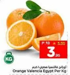 برتقال فالنسيا مصري لكل كيلو