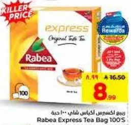 Rabea Express Tea Bag 100's