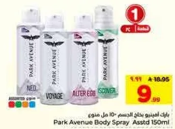 Park Avenue Body Spray Assorted 150ml