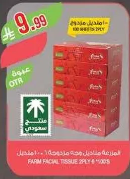 مناديل فام 2 طبقه 100 ورقه