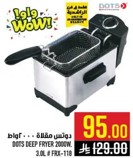 DOTS DEEP FRYER 2000W, 3.0L # FRX-118