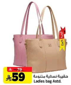 حقيبه نساييه متنوعه.