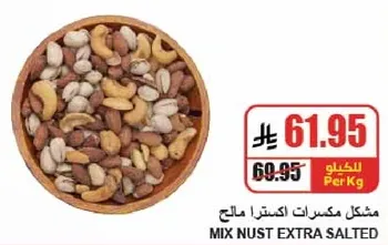 Mixed nuts extra salted