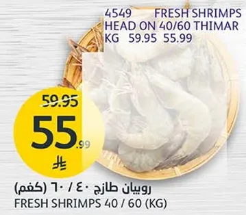 Fresh shrimps 40/60