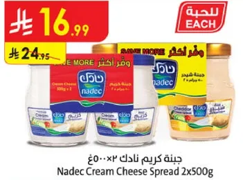 Nadec Cream Cheese Spread 2x500g