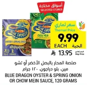 Blue Dragon Oyster & Spring Onion or Chow Mein Sauce, 120 grams