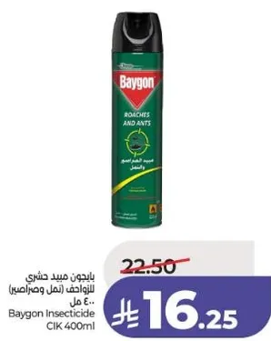 بايجون سيد حشري للوافط (صراصير ونمل) 400 مل